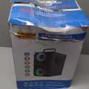 Bluetooth Speakers, 60W Portable Wireless Loud Outdoor Home Party Bluetooth Speaker with Subwoofer, FM Radio, LED Colorful Lights, Microphone, Remote and Big Powerful Stereo Deep Bass Sound Boombox