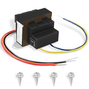 90-T60C3 24VAC 60-VA Foot Mount Class 2 Transformer for Industrial, Heating and Air Conditioning Controls Applications, Color Coded Primary Leads