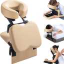 Luxurious 3 in 1 Multipurpose Massage Face Cradle & Cushion for Home Mattress, SPA Table & Desktop, Foldable Adjustable Massage Table Head Rest Face Down Pillow for Bed at Home, Office Siesta Artifact