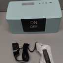 Lamborsafe One-Button Music Player for Seniors, Simple Music Player for Elderly & Dementia Patients, MP3 Player Device with 32GB TF Card, Gift for Alzheimers, Visually & Mobility-Impaired (Cyan)