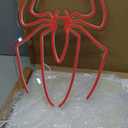 Red Spider Neon Sign LED Light for Wall Decor Dimmable Gaming Neon Sign Wall Signs 5 Brightness Adjustments USB Night Neon Light for Room Game Kids Room Man Cave Party Decor Gift (11x9in)