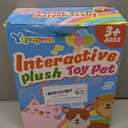 Ylpaprm Samoyed Walking Barking Toy Dog Puppy Toy for Girl Licking Doggy with Leash, Electric Talking Singing Tail Wag Plush DIY Pretend Dress Up Interactive Dog Toddler Kid