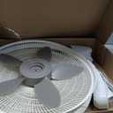 Lasko Cyclone Pedestal Fan, Adjustable Height, Remote Control, Timer, 3 Speeds, for Bedroom, Kitchen, Office and Living Room, 18", White, 1885, Large