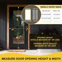 Magnetic Screen Door - Fit for Door Size: 30x80 Inch, Screen Itself Size: 32"x82", Hands Free Mesh Partition,Heavy Duty Screen Door Mesh Curtain Keeps Bugs Out, Frame Hook & Loop, Pet and Kid Friendly