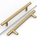 10 Pack 5"(128mm) Champagne Bronze Cabinet Pulls Knurled Kitchen Cabinet Handles Champagne Drawer Pulls Cupboard Hardware for Cabinets CK0088