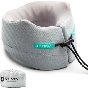 Travel Neck Pillow for Airplane: Neck Brace-Like Support 360° Chin Lock for Middle Seat Sleep - Zero Head Slumping into Strangers - 8-Hour Upright Sleeping Without Neck Pain