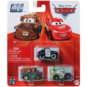 Disney Cars Mini Racers 3 Pack (Speed Limit Mater, Sheriff and Wingo)