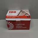 Brightown C9 LED Christmas String Lights, 66ft 100 LED Waterproof Strawberry String Lights, Plug-in Extendable Green Wire Lights String for Outdoor Indoor Outside Patio Wedding Party Decoration (Warm White)