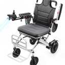 33lb Lightweight Electric Wheelchairs for Adults -20 Miles Range&Airplane Approved, Portable Motorized Wheelchair with 360W Motor for Home, Outdoors, Travel(Ultra-Light)