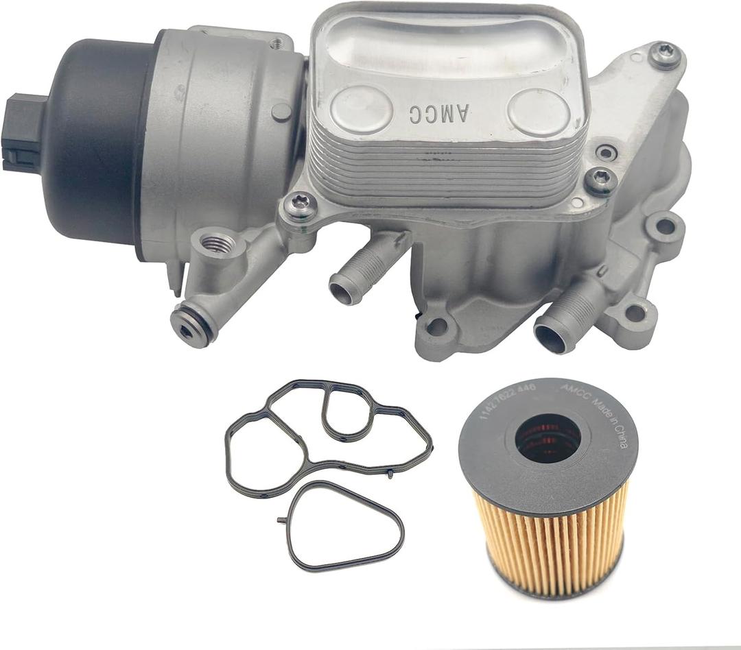 AMCC Engine Oil Cooler and Oil Filter Housing Compatible with Mini N18 Cooper 2011-2016 Mini Cooper Countryman 2013-2016 Cooper Paceman 1.6L Replace 11428643745 11427583112
