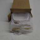 Lifewit Plastic Fruit Bowl Basket for Kitchen Countertop, 3 Tier Fruit Holder with Gold Metal Stand, Serving Tray for Food, Vegetable, Cake, Dessert in Party