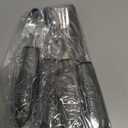 Adaptive Utensils with Adult Bib - 4pcs Weighted Utensils Set (2.5oz Each) for Hand Tremors, Elderly, Parkinson's, Arthritis - Non-Slip Easy Grip Handles for Independent Eating