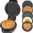 Dash MultiMaker® Mini System - Compact Waffle Maker for Family Breakfasts - Removable Griddle Plates & nonstick surface - 5 Plates - Red