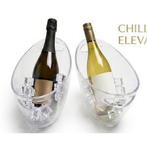 Clear Acrylic Oval Wine & Champagne Ice Bucket