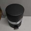 5L Rectangular Pedal Trash Can, Matte Black, for Bathroom, Kitchen or Living Room