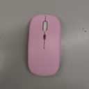 Wireless Bluetooth Mouse Rechargeable Long Lasting Dual Mode - BT 5.2 & 2.4G Silent RGB LED Mice, Slim Portable Ergonomic Mouse for Laptop/PC/Tablet/MacBook/iPad/Apple Devices(Pink)