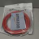 Geosiry 1/0 Battery Cable, 5FT Red + 5FT Black 1/0 Welding Cable, Stranded Oxygen-Free Pure Copper Wire for Automotive, Battery, Solar, Marine and Generator