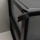 IRIS USA 47 Qt. Plastic Drawer Storage Organizer Stacking Drawers, 2-Pack, Stackable Unit with Sliding Drawer for Clothes Bedroom Kitchen Under Sink Pantry Craft Room Bathroom Dorm Office, Black