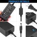 Facmogu 12V 5A Power Supply, AC DC Adapter, Converter 100-240V to 12 Volt 5 Amp Transformer for LED Strip Light Security Cameras System CCTV Accessories