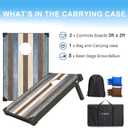 3'x2' Cornhole Set MDF for Adults with 8 Bean Bags & Carry Case Corn Hole