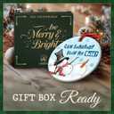 3 x Funny Snowman Christmas Ornament 2025 - Hilarious Holiday Tree Decoration, Gift for Friends, Funny Office Xmas Decor, White Elephant Gift Idea for Men & Women