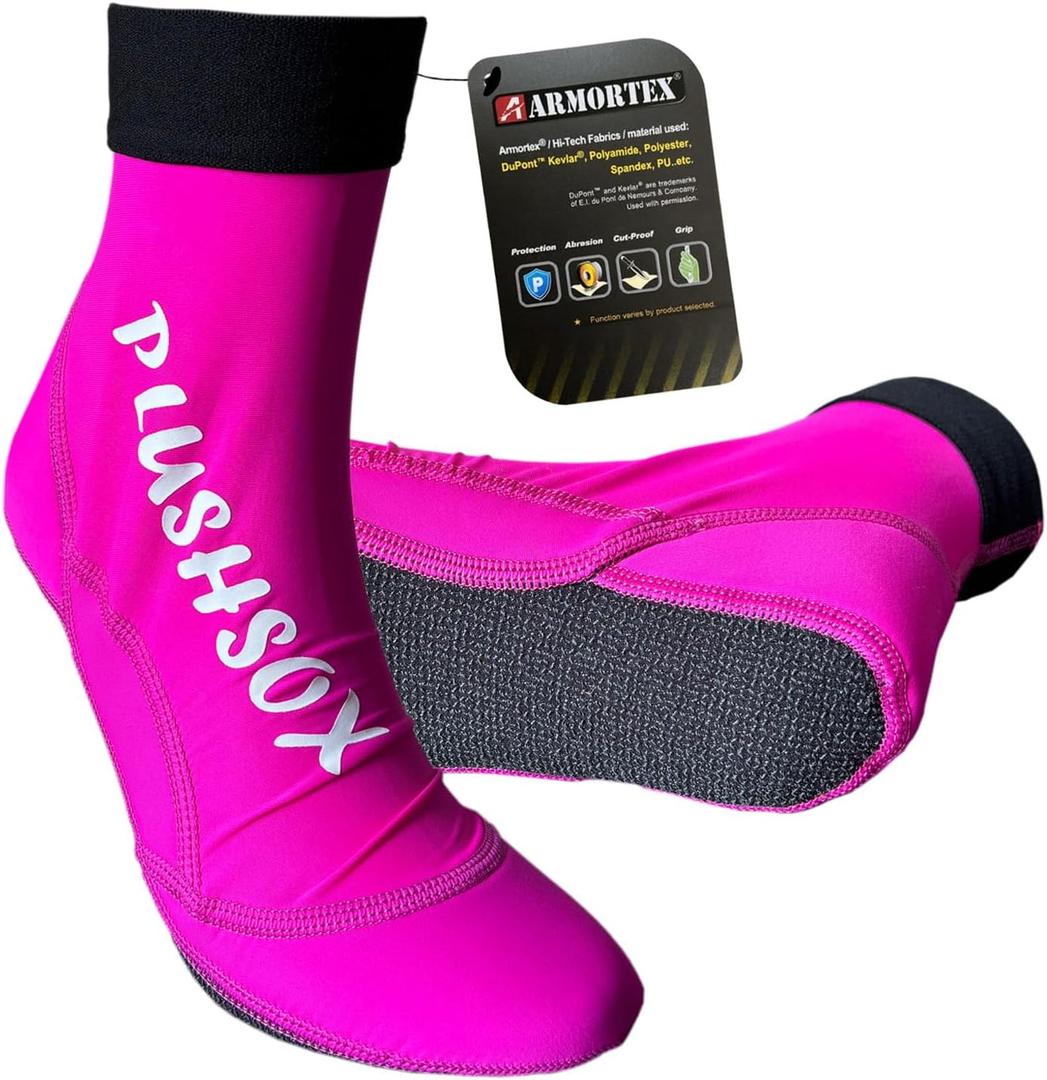 beach volleyball sand soccer socks, with Kevlar gripping sole, Sand Proof Elastic Band Cuff, for Women Men and Youth, XX-Small 