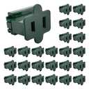 25 Pack Green SPT-1 Vampire Female Plug for Christmas Lights Sets - Slip, Zip, Gilbert (SPT-1 Green Female)
