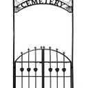 Chumia 8.76 ft Halloween Cemetery Archway Outdoor Entrance Graveyard Decor, 8.53 x 3.94 x 1.48 ft