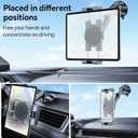 Coolpow Tablet Holder for Car ipad Holder for CarWindshield+Dash Suction Cup ipad Mount for Truck Stand360 Tablet Car Mount Mother's Day for All 4.7"-12.9" Apple iPad Samsung Galaxy Tab