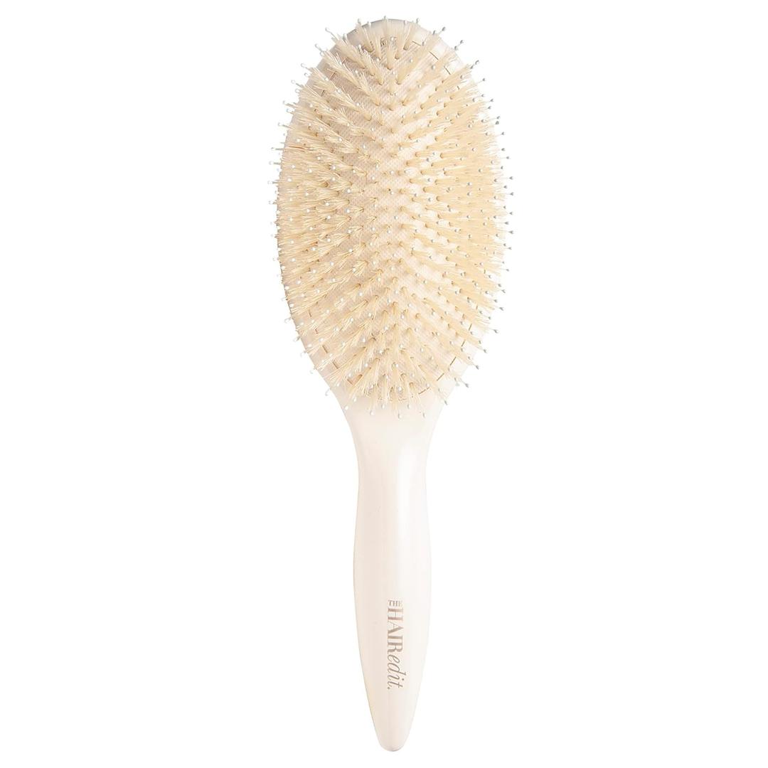 The Hair Edit Cream Finish & Shine Boar Bristle Hair Brush (Regular)