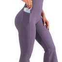 YEOREO Flare Jumpsuits for Women One Piece Mena Workout Sleeveless Wide Leg Jumpsuits with Pockets Bodycon Gym Yoga Romper