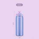 Ello Pop & Fill 18oz Stainless Steel Kids Water Bottle with Quick Fill Lid | Vacuum Insulated BPA Free Bottle with Leak Proof Straw and Chug Lid, Dishwasher Safe, Gift For Kids Teens, Purple Holo