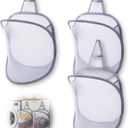 3 Pack Small Hanging Laundry Bag, Foldable Mini Mesh Laundry Hamper Basket