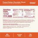 think! Protein Bars, High Protein Snacks, Gluten Free, High Fiber, Peanut Butter Chocolate Chunk, 10 Count, BB 21 OCT 2025