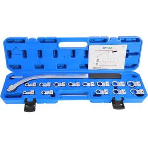 DPTOOL 15pc Idler Timing Belt Tensioner Pulley Removal Tool Kit Universal Auxiliary Idler Adjustment Wrench with Hex and Dodecagonal Adapters