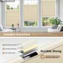 LazBlinds No Tools No Drill Cordless Cellular Shades, Light Filtering Honeycomb Shades for Home, Thermal Insulation Blinds for Windows, 36" W x 48" H, Beige