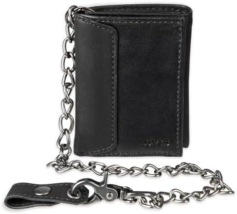 Levi's Men's Trifold Wallet-Sleek and Slim Includes Id Window and Credit Card Holder
