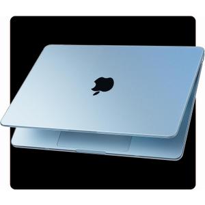 for MacBook Air 15 inch Case M4 M3 M2 2025 2024 2023 [Official SkyBlue] [100% Match Official Color] Protective Hard Shell Matte Cover for Laptop A3241 A3114 A2941 - Sky Blue Clear