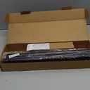 Zeerobee Curtain Rods for Windows 48 to 84, Black Curtain Rod, Adjustable 1 Inch Heavy Duty Outdoor/Indoor Modern Drapery Pole, 32"-86"