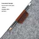 Extended Desk Mat  Large Felt & Leather Desk Protector with Pen Holder, Cable Organizer, and Smooth Mouse Area for Office Use