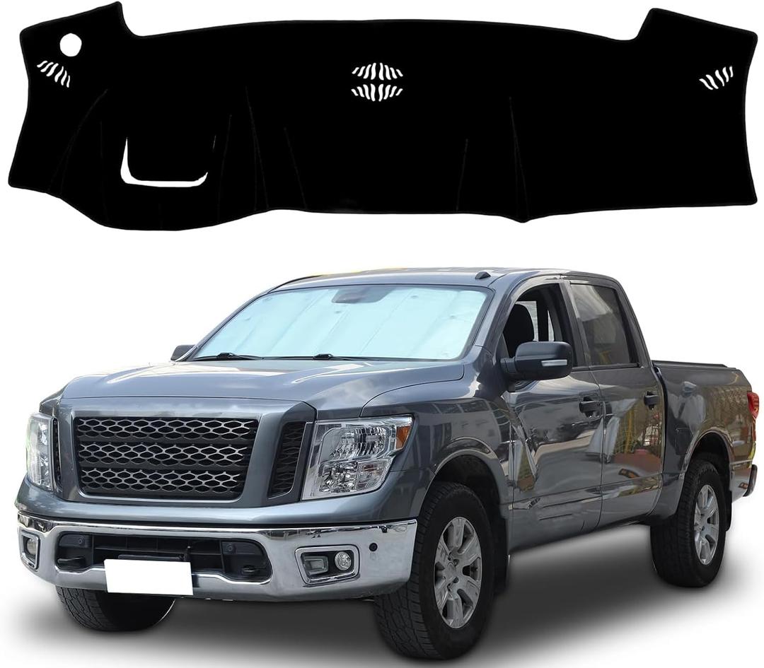 Dash Cover Dash Mat Fit for NIS-san Titan 2016 2017-2024 2025 Dashboard Cover Non-Slip Pad Accessories