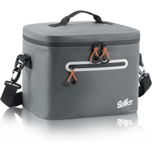 Soft-Sided Cooler Lunch Bag, 30 Can Portable Ice Chest Box, Waterproof, Leak-Proof, Insulated Lunch Box for Work, Beach, Drink, Travel, Camping, Picnic (Large, Dark Gray)