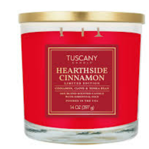 Tuscany 14oz Jar Candle Hearth Cinnamon