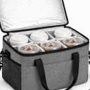 6 Cup Portable Drink Carrier Suitable for Doordash Accessories Grubhub Postmates Drivers, Reusable Cup Holder Carrier with Handle,Perfect for Plastic Drink Holder take Out Carriers for delivery