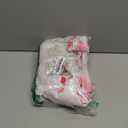 Valentines Day Round Fitted Tablecloth with Elastic Pink Love Heart Outdoor Tablecloth Waterproof Table Cover for Picnic Dinner Party Decor Fits 36"-40" Diameter Round Tables