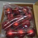 Syhood 12 Pieces Glitter Christmas Ball Ornaments Rhinestone Sequin Christmas Decorations Hanging Plastic Balls for Xmas Trees Wedding Party Holiday Decorations(3.15 Inch, Red)