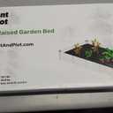 Plant & Plot Galvanized Raised Garden Beds Outdoor // 8×4×1 ft Planter Raised Beds for Gardening, Vegetables, Flowers (Silver) // Large Metal Garden Box // Patented Tool-Free Design
