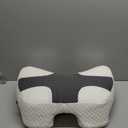 Side Sleeper Pillow with Arm Hole, Shoulder Relief System, Arm Pillow for Neck and Shoulder Pain, Premium Memory Foam, Suitable for Side, Back and Stomach Sleepers - Grey (6in Height)