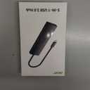 Acer USB C Hub 4 Ports, Multiple USB 3.0 Hub, USBC Splitter for Laptop with TypeC Power Port, Extender for Type C Port Laptop, PC, Desktop and More (USB-C, 4ft)