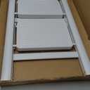 WOA WOA 2 Step Ladder, Folding Step Stool with Broad Pedals, Compact Stepping Stool, Sturdy Steel Ladders for Home with Anti-Slip Feet, Supports up to 330 lbs - White